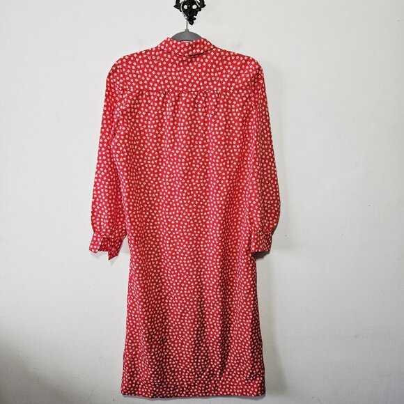 Vintage 1970s Pave De Paris Maxi Dress ILGWU Union Label Floral Prairie Size 8 M - Picture 2 of 6